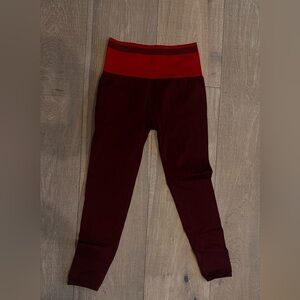 Fabletics Kids Burgundy Leggings